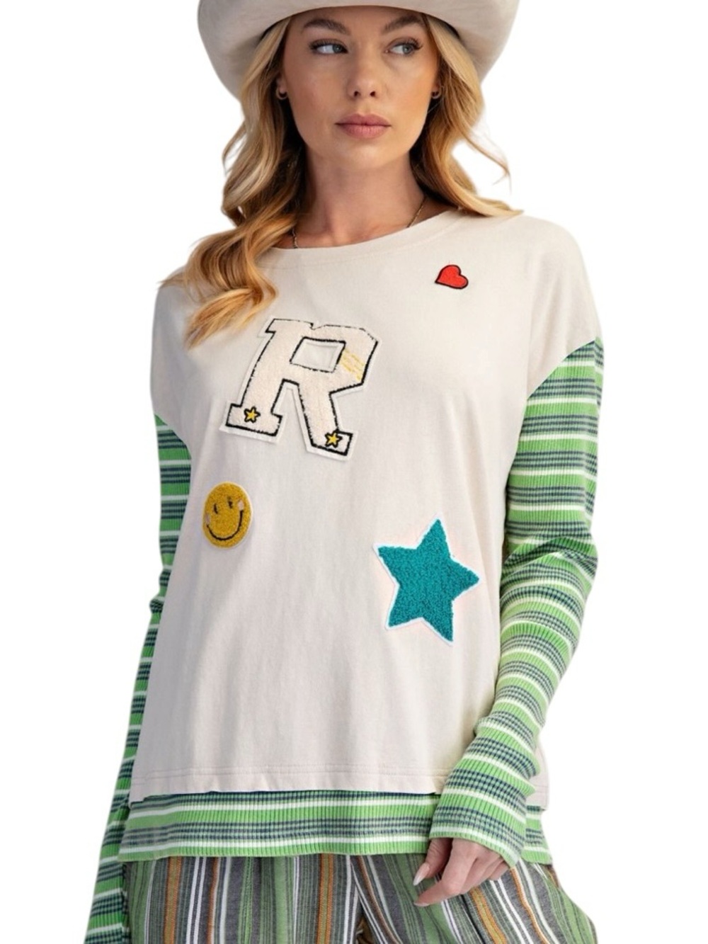 349:  EASEL NWT TOP ECRU (H8)